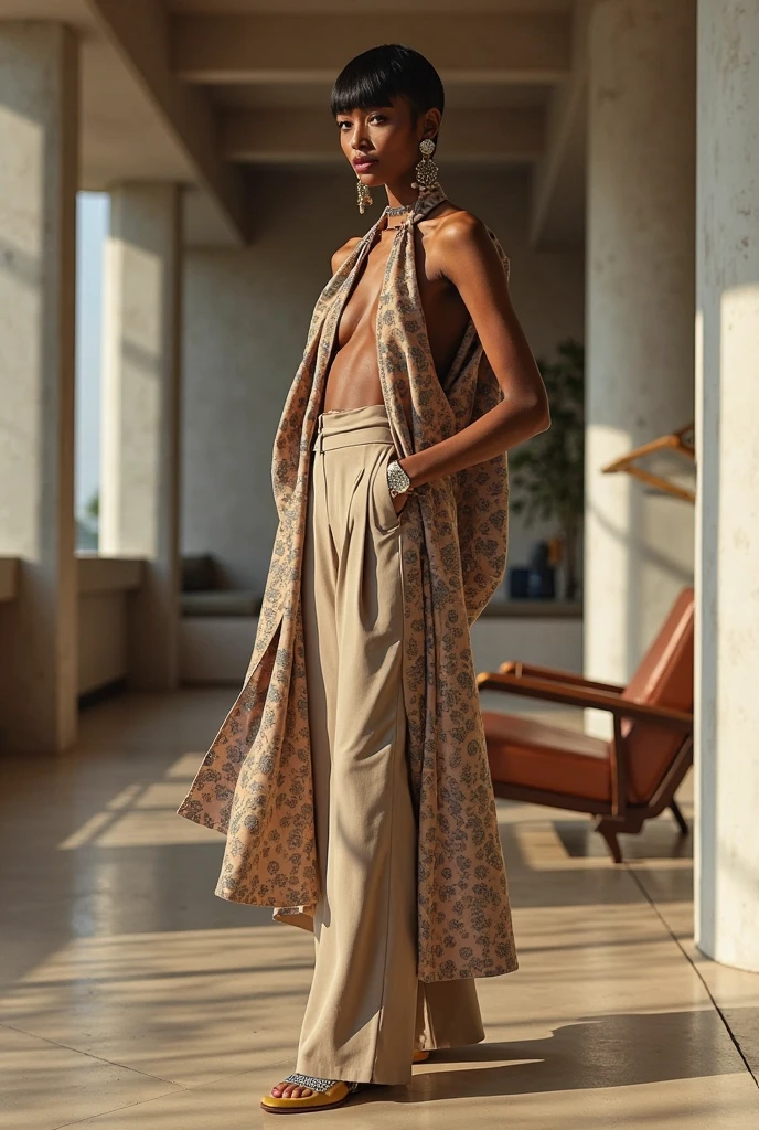 Imagine that you are a super successful fashion designer and need to create a new collection of clothes and shoes.generate photos of an clothing collection for summer-spring 2025. use trends that will be in the future. for example, , natural fabric, painting on clothes, leather, different textures. make these photos detailed and make the whole collection match each other. the photos should contain 8 to 10 models/ thats must be a fashion sketches amd models in a full height
create a hight fashion. Add more details and accessories . generate more skirt or dresses or t-shirts etc be unusual, new, trendy