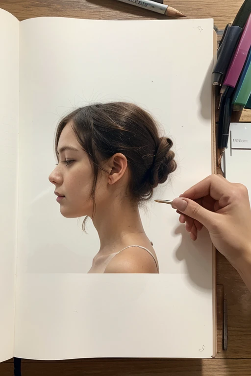 draw photos for the profile header for a freelance artist, the copywriter