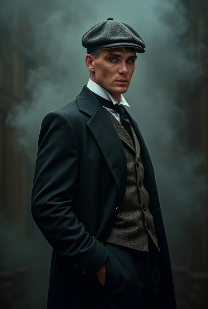 Ultra-detailed portrait of a man inspired by Thomas Shelby from Peaky ...