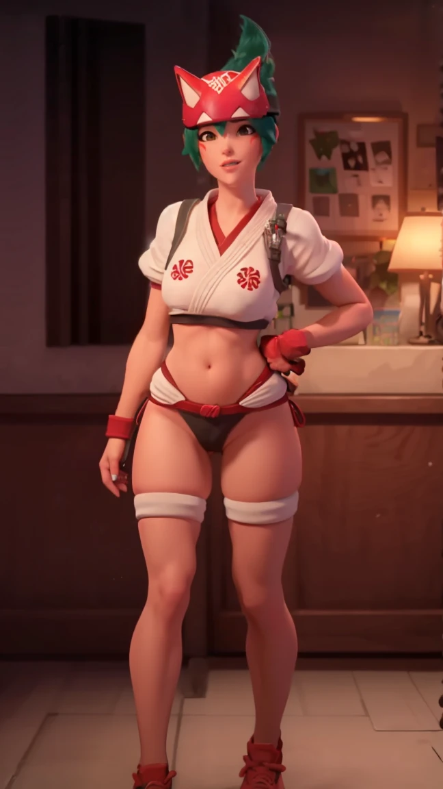 naked, topless, (owkiriko), kiriko \(overwatch\), green hair:0.7, red fox helmet, red sneakers, sexy pose, blushing, looking at viewer, slutty bikini, string bikini, pussy_outline, microbikini nsfw, , thicc_ass, sexy, realistic, realism, photorealism, photo-realistic, high contrast, (photorealistic:1.4), 8k high definition detailed realistic, (best quality, masterpiece:1.2), NSFW, photon mapping, radiosity, physically-based rendering, best quality, highly detailed, 1girl, pat pussy, cameltoe, front view