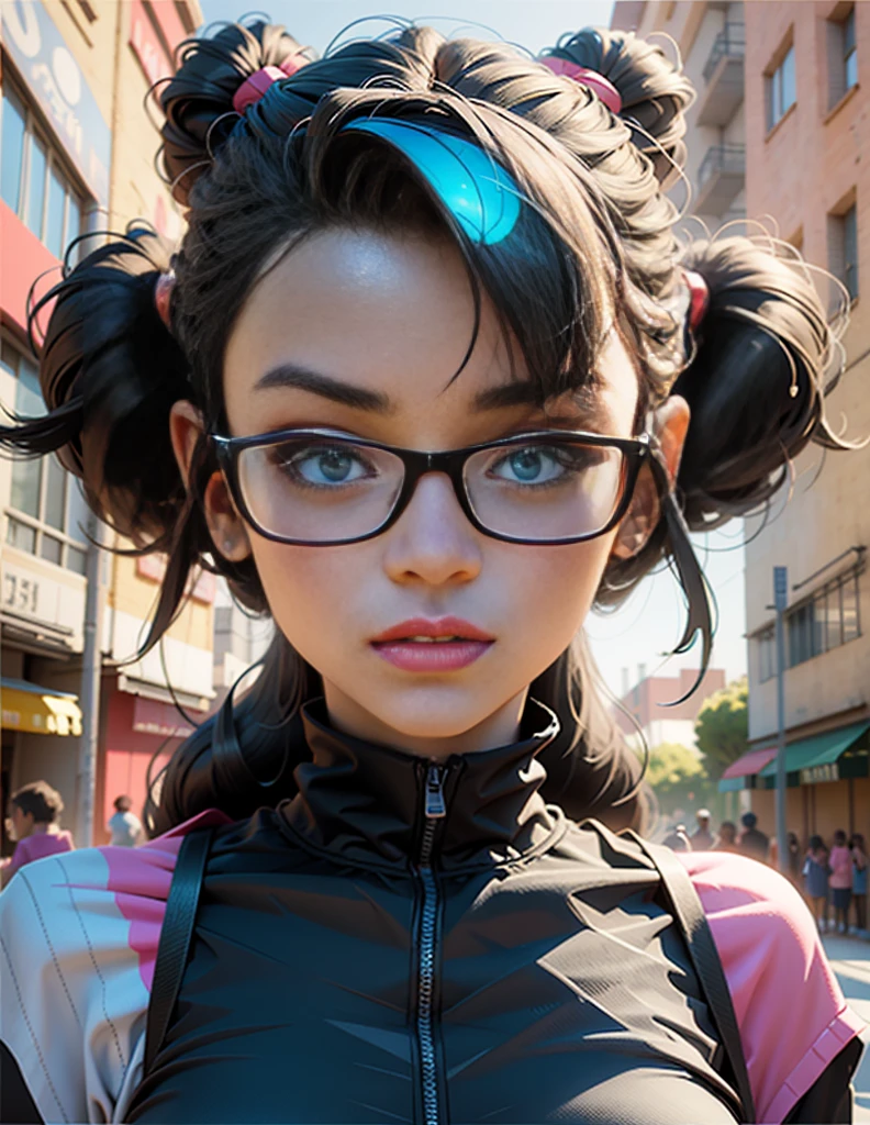 (ultra realistic,32k, masterpiece:1.2),(high detailed skin:1.1),( high quality:1.1),
<lora:eleanorbutterbean:0.8>eleanor,(despair:1.1),black hair, medium hair, black eyes, lips,mole on right cheek,glasses, collared blue dress, short sleeves,A land full of slime moss stagnant water and insects blurry background,, huge breast,large breast,(looking at viewer, Bend forward:1.1),,<lora:add_detail:0.92>,
(soft shaded neon light:1.1),