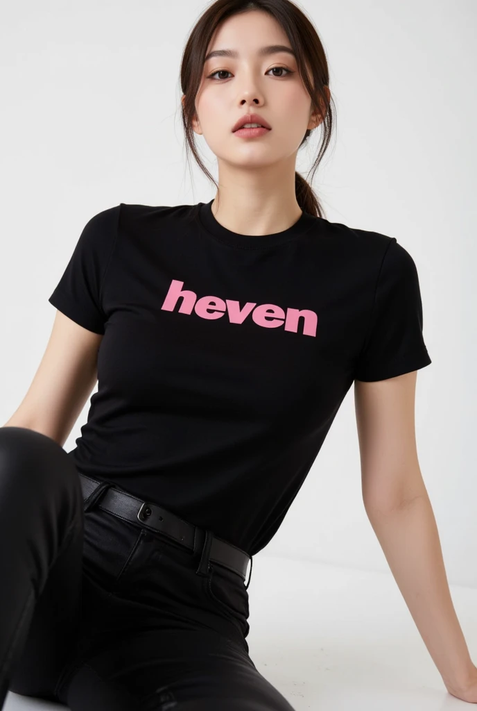 1girl,jenfox_twt,<lora:Jenfoxuwu_Twitch-08:0.4>,normal t-shirt,pants,upper body,head focus,