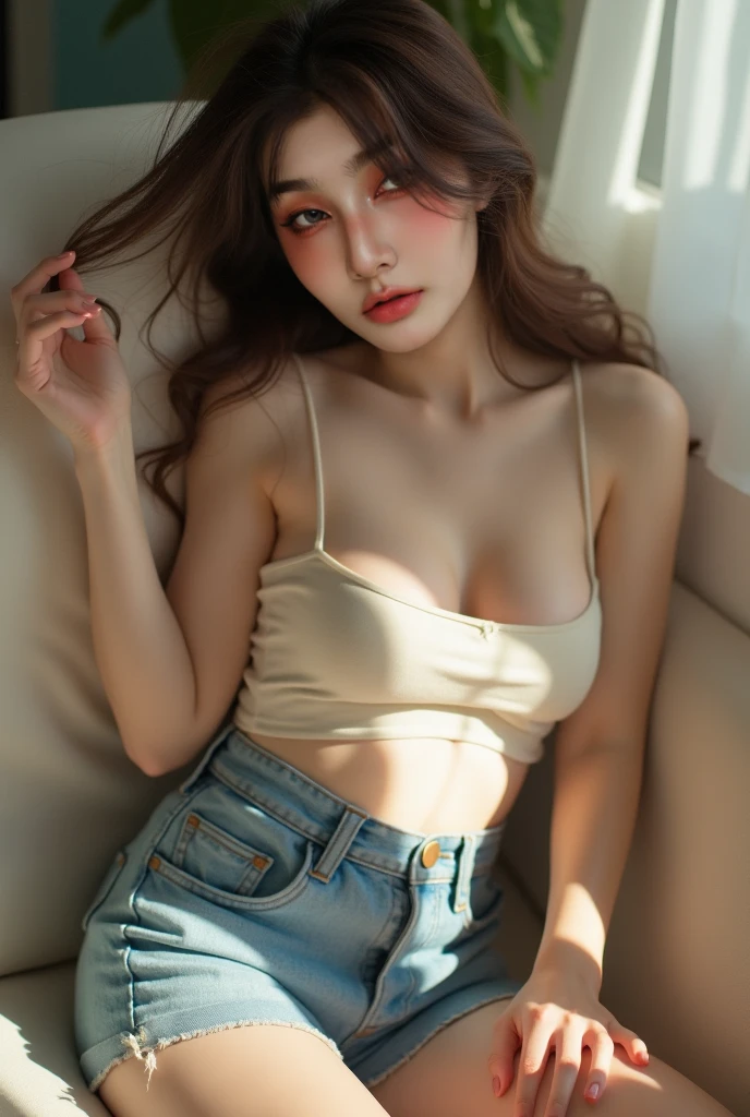 ((Realistic lighting、最好质量、8K、Master masterpiece:1.3))、Clear focus:1.2、 babes、Perfect Body Beauty:1.4、Slim abs:1.1、Whole human body、((dark brown hair、big chest out:1.3))、(Acceleration:1.4)、(exteriors、Night:1.1)、Waikiki beach、Fireworks Festival、Palm Tree、slender face、Fine eyes、双眼皮、fashion model pose、Floating hair、tshirts、jeans、Pendants、