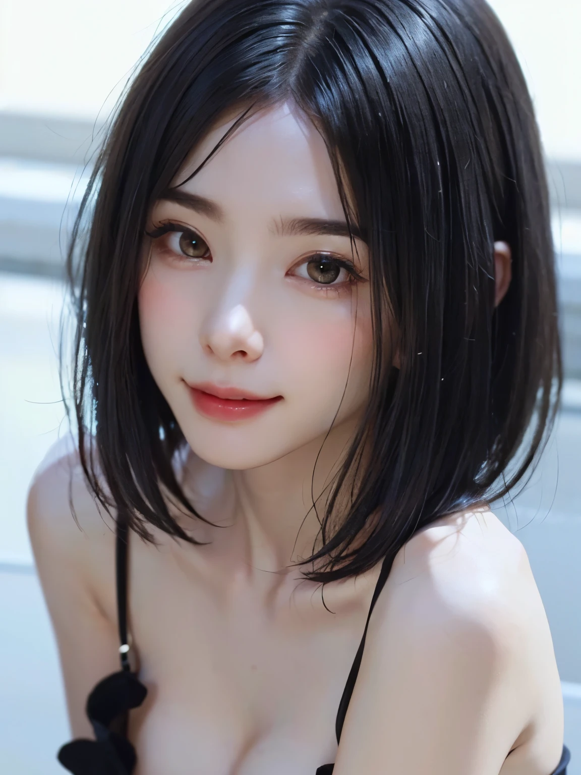tmasterpiece, Best quality at best, 1girll, Hinata Hyuga ,High midfielders breasts,Off-the-shoulder attire,(cleavage),(upperbody closeup),Raised sexy,is shy,ssmile,with black hair, long whitr hair, (Green eyeballs:1.4), Forehead protection, the cherry trees,Cherry blossoms flying,Red clothes,Zipper half ,realisticphoto ,animerealitic, realistic , perffeck charakter , quality detail , ultra high , anime from realistic , shoflen byakugan ,1girl, Hinata Hyuga , in anime Naruto , short hair, black hair, red eyes, smile, beautiful, sexy dress, sexy clothes, red clothes, wear red glasses, very big breast, realistic clothes, detail clothes, outdoor background, ultra detail, realistic ,quality detailed ,high eyes , face realistic , full body eyes , perffect charater