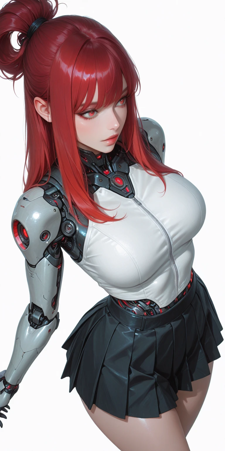 (highres,masterpiece:1.2),beautiful detailed eyes,innocent expression,shining bright eyes,long messy red hair,extremely detailed female face,natural rosy cheeks,vivid red color tones,curly hair texture,feminine features,soft lighting,ultra-detailed face,sharp focus,photorealistic style,playful and innocent gaze,bokeh