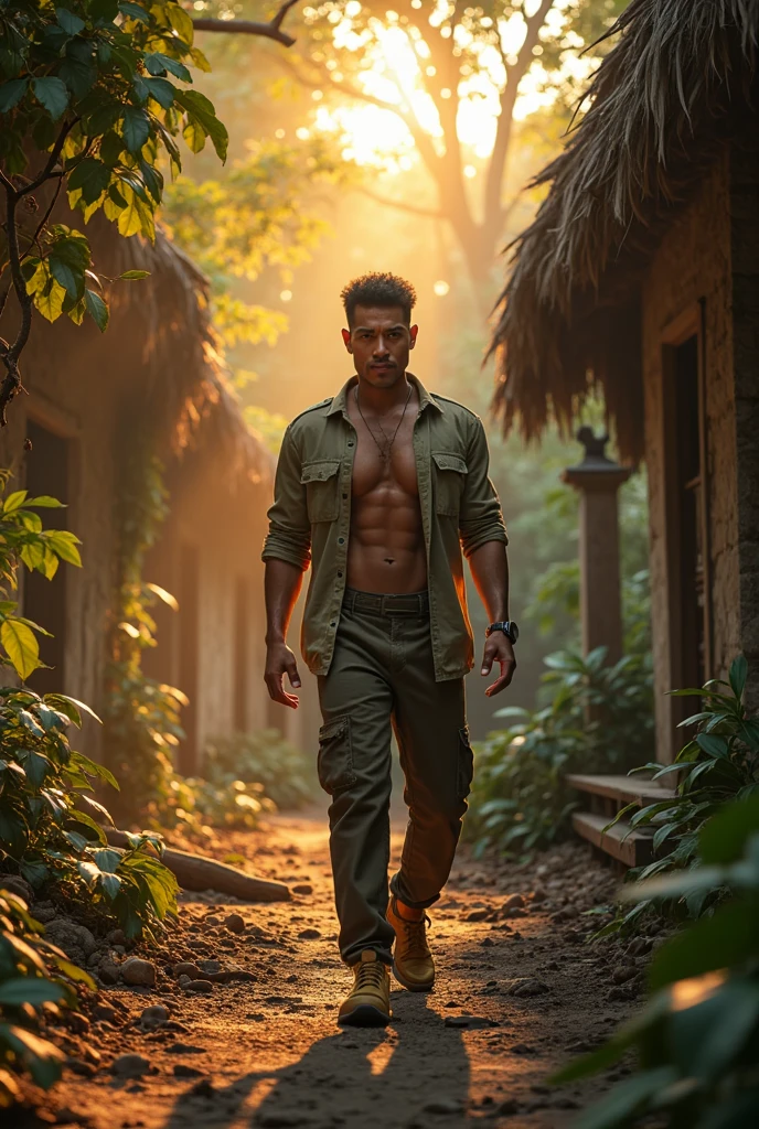 Change background editor cyber Pankh handsome boy 8k realistic face body