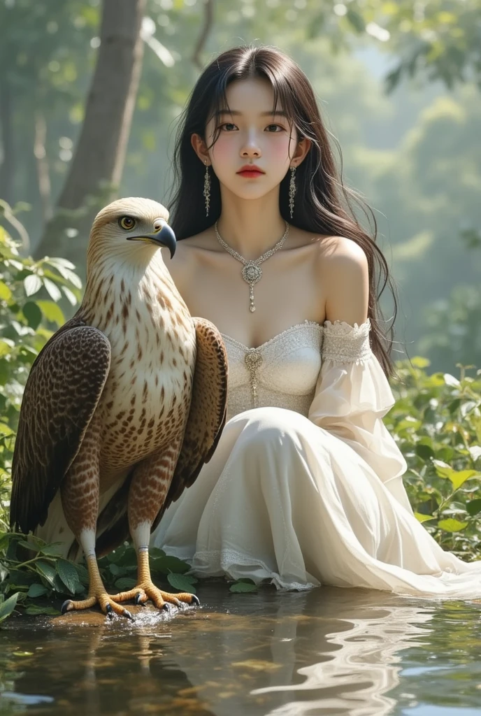 anime masterpiece、(((14 year old beautiful girl)))、(((exposed in the wild、a little bird on my shoulder、Play with lots of birds))、((messy hair))、((exposed girl、super famous nude model、Yomimo))、超High resolution(reality:1.4)very beautiful, beautiful skin, slender,slender body、small waist、small breasts、B Cup Bust、small breasts、((Are thin、concave abdomen))、thin and long legs、 (Super realistic), (High resolution), (8K), (very detailed), (Super detailed), NSFW、Dirty crest on the abdomen