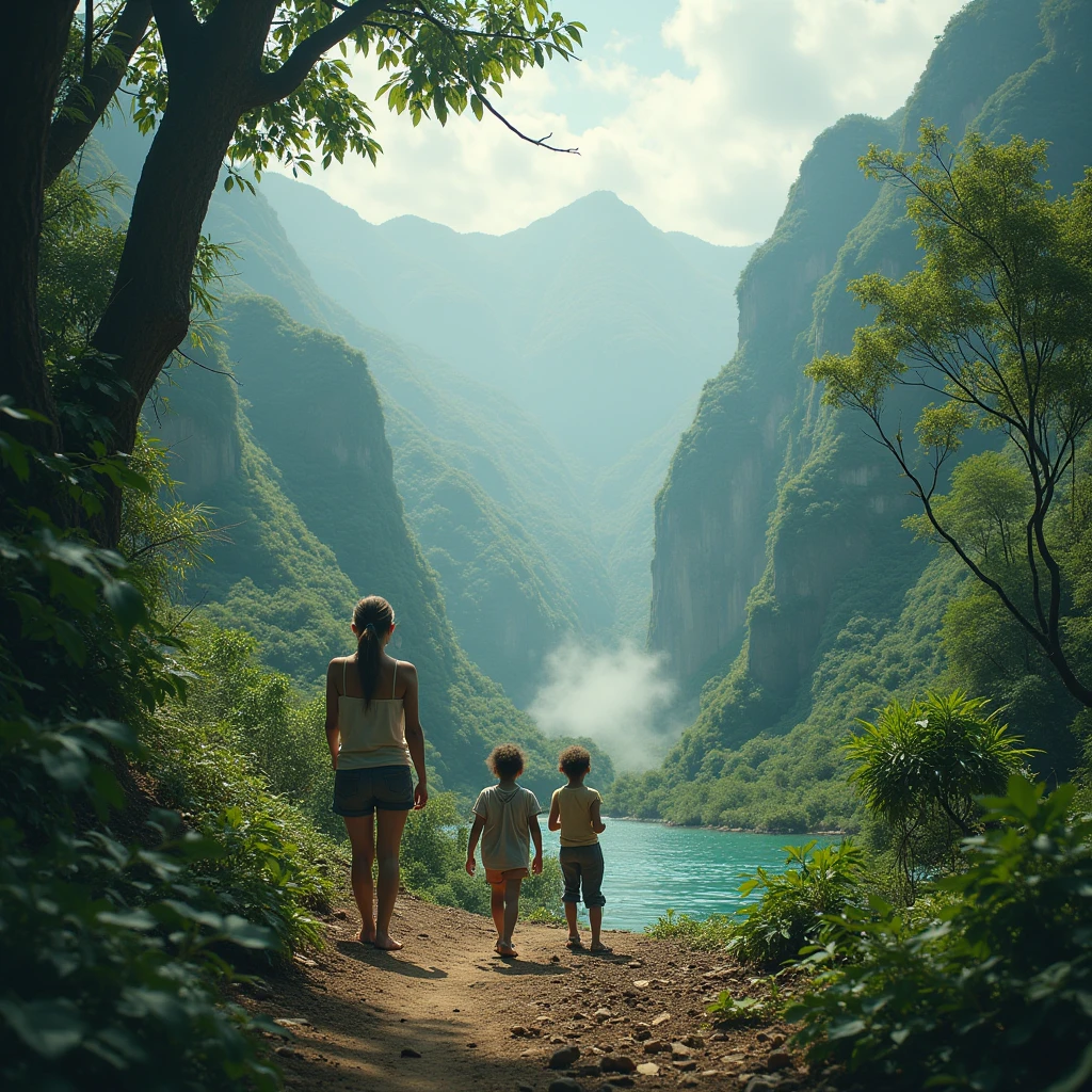 There was a girls bar right in front of the cave. The boy sitting in that cave was looking at the beautiful girl again and again.