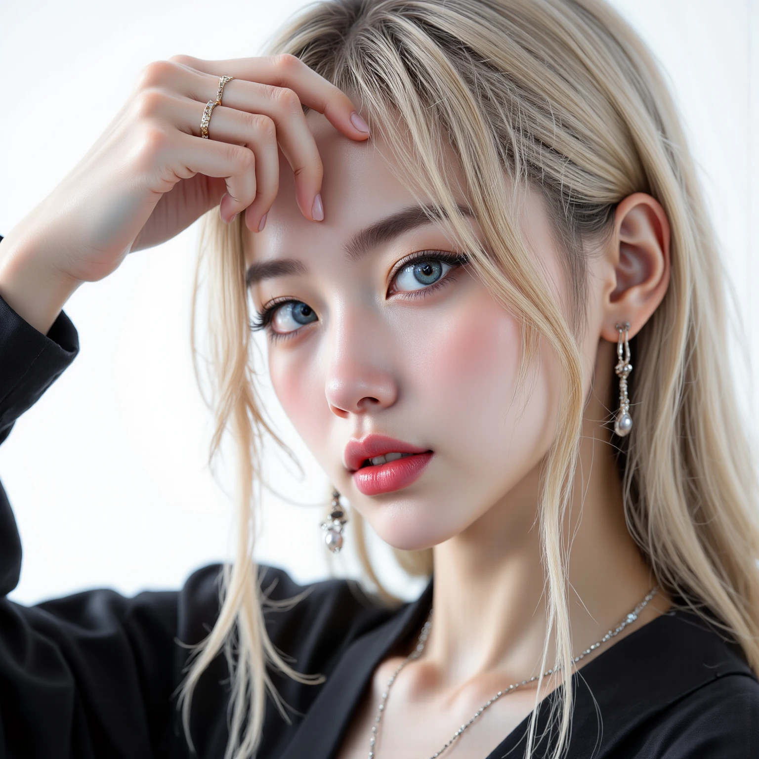 mix4, (8K, Raw photography, Top image quality, ​masterpiece: 1.45), (realisitic, Photorealsitic: 1.37), one girls, cute little, A city scape,Daytime,profetional lighting, photon maping, Radio City, physically-based renderingt, Gradient Silver Hair, Lustrous hair,  girl with, Casual clothing,Cute clothes, top quality photo, hight resolution, 1080p, (clearface), (Detailed face description), (Detailed hand description), (​masterpiece), (Exquisite CG), extreme light and shadows, dishevled hair, ​masterpiece, lush detail, (Fine facial features), (top quality photo), (​masterpiece), (A detailed eye), Look in front of you, Fine clavicle, large full breasts,((sideboob barbosa)),(underboob),A smile,piercings,cleavage of the breast,full body Esbian,Photo by pull
