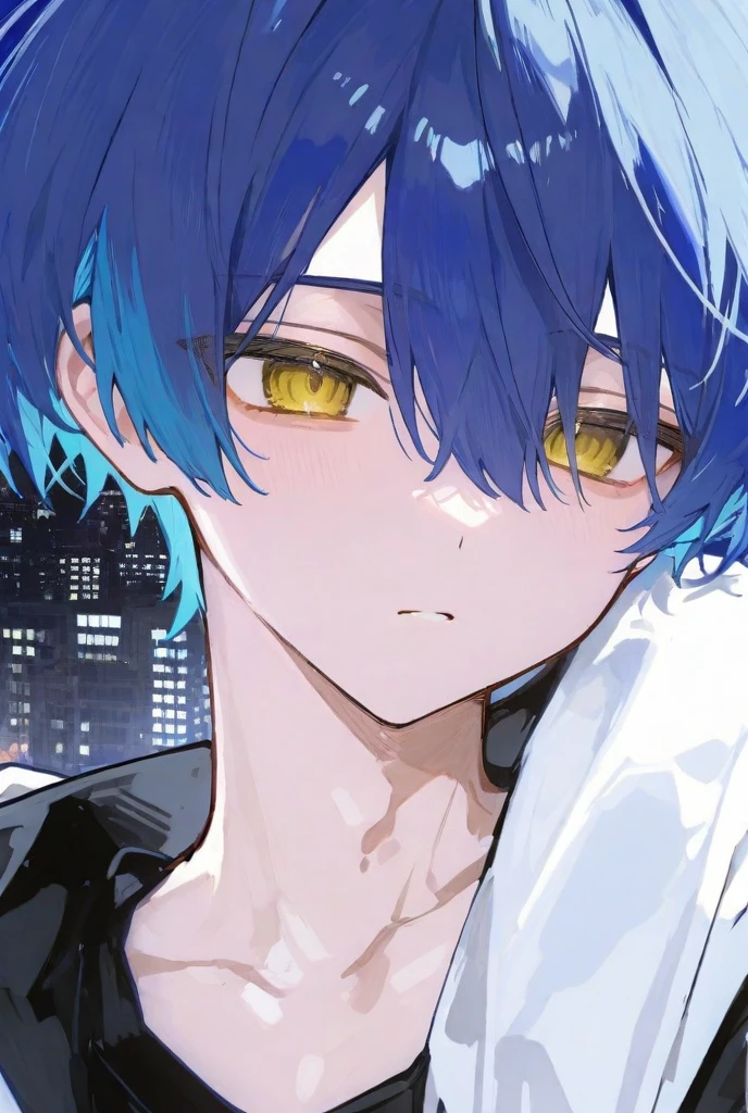 Unparalleled beauty,face perfect、Bedrooms、Lying in bed、(2man,Gay Male Relationships),Perfect Eye、Blue Eye、 By Shinkai Makoto、Animal ears、Animal tail、a blonde and a black hair、nightwear、もこもこのs Pajamas、warm、s Pajamas、What will it look like then?'Sleeping、smil、