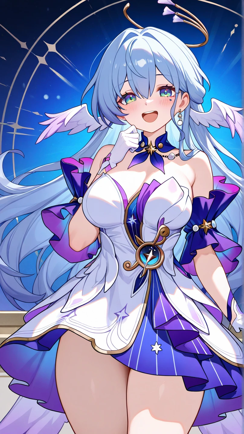 A beautiful tsundere 18-year-old girl, beautiful detailed eyes, beautiful detailed lips, extremely detailed eyes and face, long eyelashes, 1girl, white cat ears, long white socks, frontal view, red eye glow, (best quality, 4k, 8k, highres, masterpiece:1.2), ultra-detailed, (realistic, photorealistic, photo-realistic:1.37), extremely large breasts, elegant, fantasy, white background, nipples, sexy
