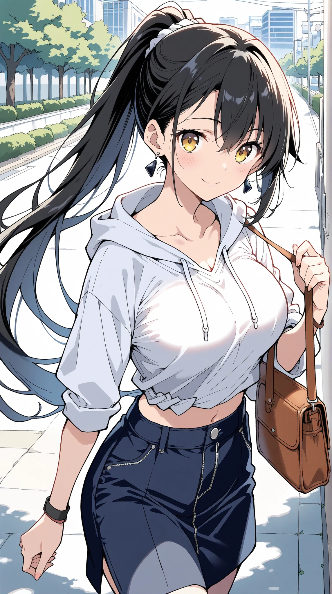 One girl、、 student、A smile、