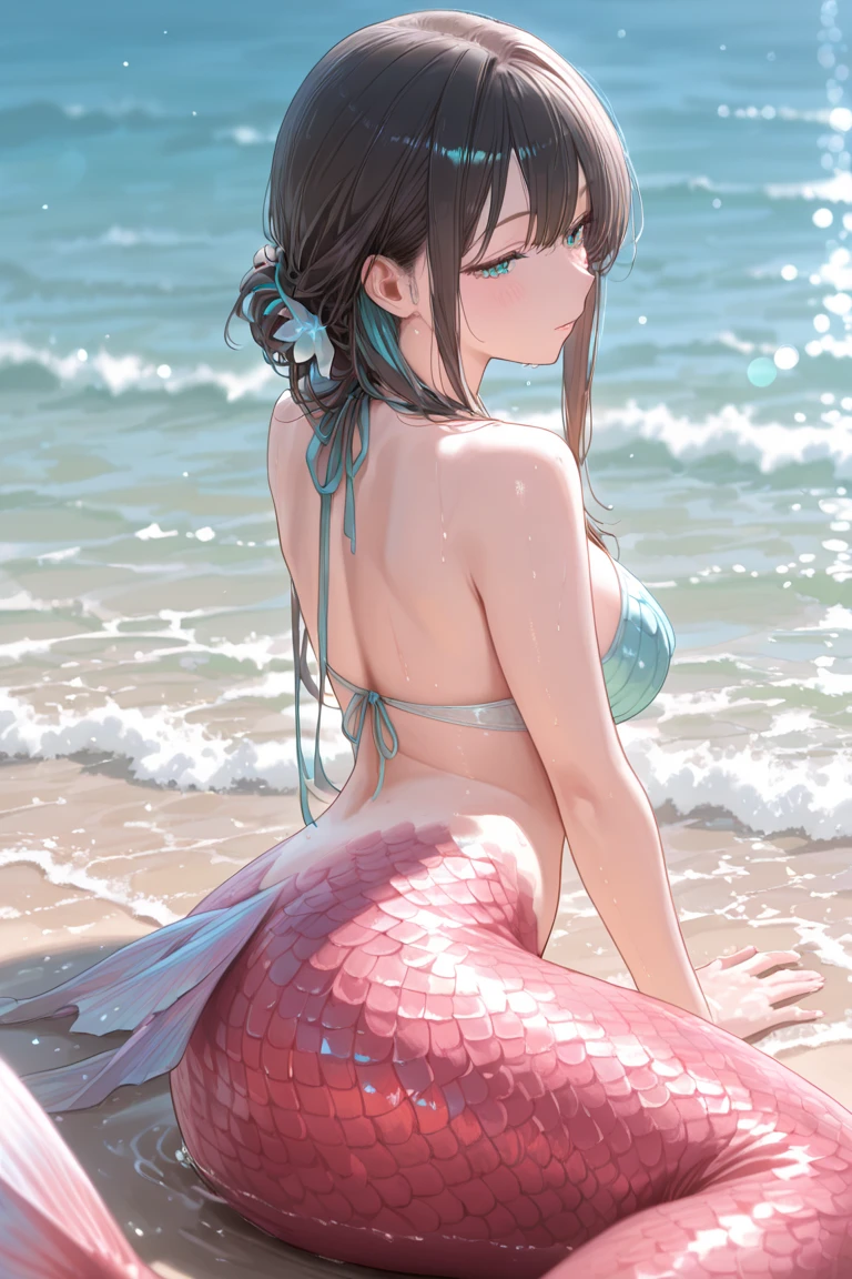 bit girl,Cute girl,Little daughter,Blue sphere,Lake surface,Poor milk,flatchest,Petite,Anime,The genitals,Sexual organics,Pubic hair shows through,Squat down frontally,Spread your legs,pubes,serpent