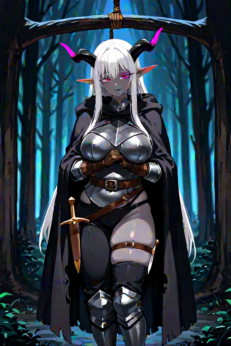 Midna female character from twilight princess reimagined, nurse, white clothing, nurse clothing, pretty, sexy, beautiful, super pretty, anime style