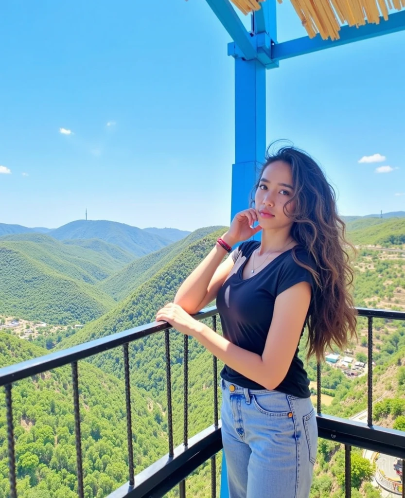 ((Best quality, 8k, Masterpiece: 1.3)), Sharp focus: 1.2, A beautiful woman with perfect body: 1.4, Slim abdomen: 1.2, ((Layered haircut, Large breasts: 1.2)), (no bra) (Small and beautiful hard nipple) (Thin and damp button up to shirt length: 1.1), (White shirt wet by rain), (Rain, Street: 1.2), Wet body: 1.1, Highly detailed face and skin texture, Detailed eyes, Double eyelid, tanned skin, sexy, tan --auto