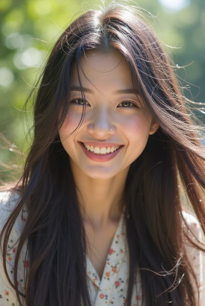 Japanese ),((beautiful girl)),cleavage,An expression that imagines something pleasant:1.2,(perfect body beauty:1.2),((perfect body)),(shy smile),beautiful teeth,