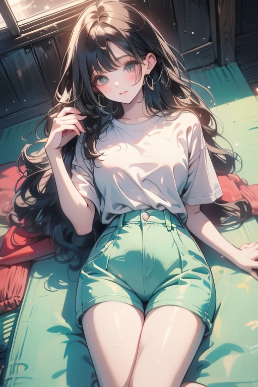 anime girl sitting on the floor with her legs crossed, smooth anime cg art, anime moe artstyle, attractive anime girl, makoto shinkai and artgerm, beautiful anime girl squatting, anime visual of a cute girl, casual pose, the anime girl is crouching, cute anime girl, beautiful anime girl, makoto shinkai art style