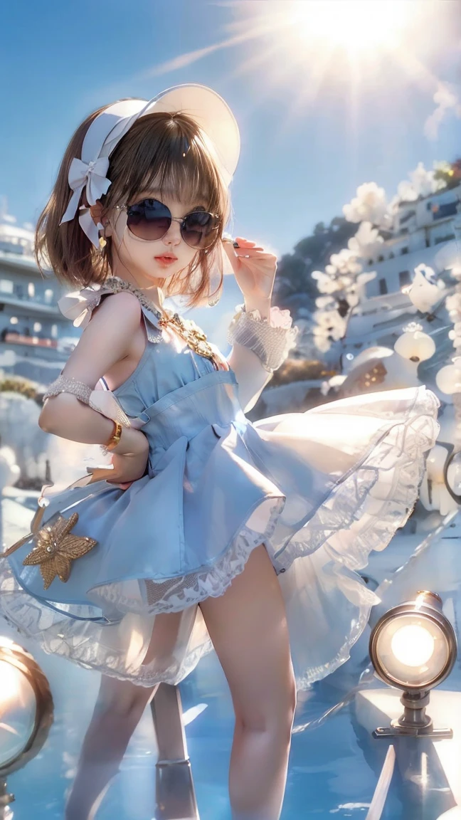 A girl in a colorful hat and a dress with pairs of wings on her back, chibi girl, loli in dress, loli, kawaii chibi, inspired by lyki, chibi art, inspired by Tahara Gu Soda, inspired by Yunduxue, inspired by Wang Lu --auto