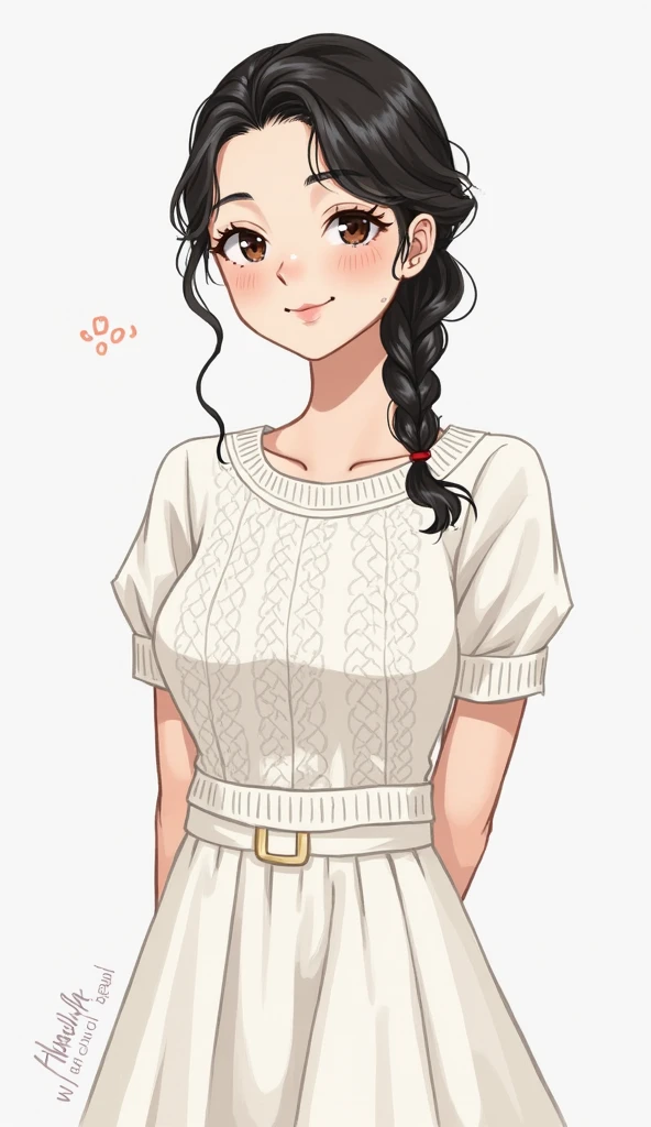 photorealism, 1girl, silver hair, looking at viewer, happy, five fingers, dark brown eyes, 20 year old, long sweater dress, pose (standing up, dynamic view), simple blank background, lime green background, (masterpiece, best quality, ultra-detailed, highres), (sidelighting) <lora:AI_Uehara_V2:1>