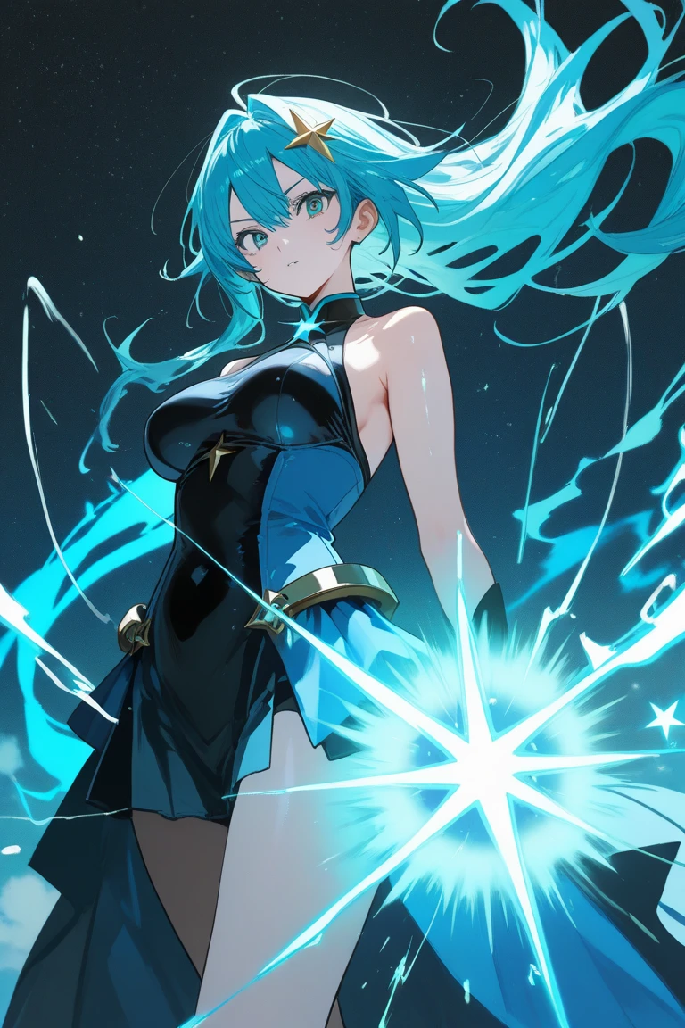 High quality,beautyな背景,detailed,masterpiece,beauty,1 person,Late teens,Up to the waist,Cute Woman,Fluttering,
Lots of frills,Big Breasts,Cleavage Emphasis,笑face, ((((perfection_face))),(Beautiful lighting:1.3),Dynamic Pose,Extreme pose,transformation,Naughty,Naughty light blue hair,Golden Ratio,Purple Eyes,Long Hair,Magical girl,Have a magic wand,Background magic array,Ice Magic,Ice crystals in the air,