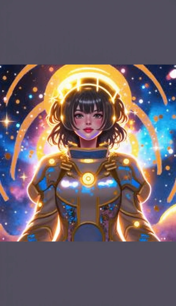 Tarot Cards、Spacesuit、32K、Black Hair、Fine short hair、Tarot Cardasterpiece、Elements of the Tarot、Reflective plate、Southeast Asian、Equipment、solo、