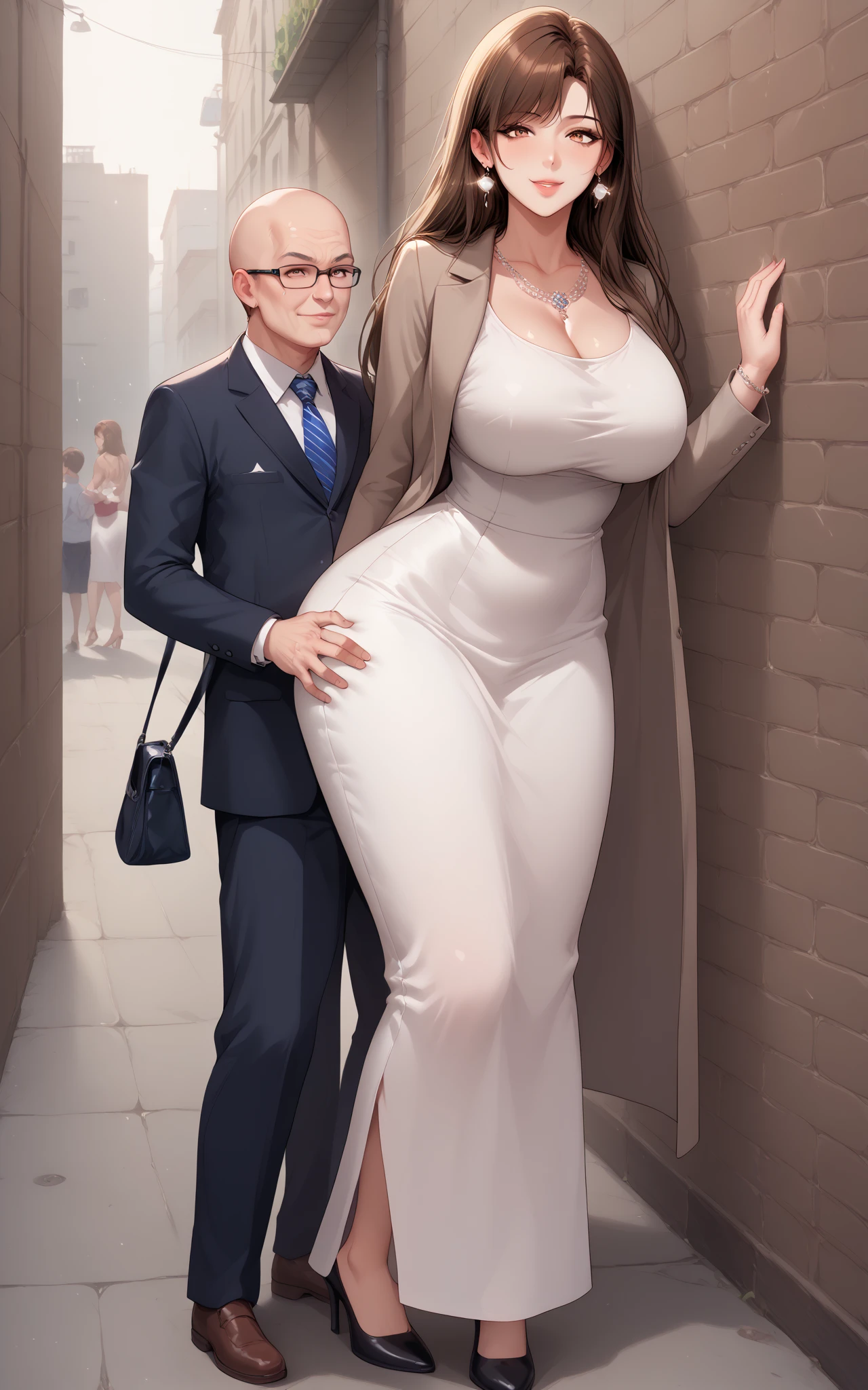 ((1 mature mother and her young son, open the door, in the hotel room, look at viewer)),Delicate details on the lips,a milf,artstationh trend,intricate face details,curvy physique,(thick body),vibrant,4k,12k resolution,seductive, mom boy seductive ippo makanaochi, ((naked, toples, black suit jacket, tuxedo, hard nipples , hairy pussy, pussy juice, bunny ears, , full body, slim body, slim leggs, long leggs, navel, : 1.2)