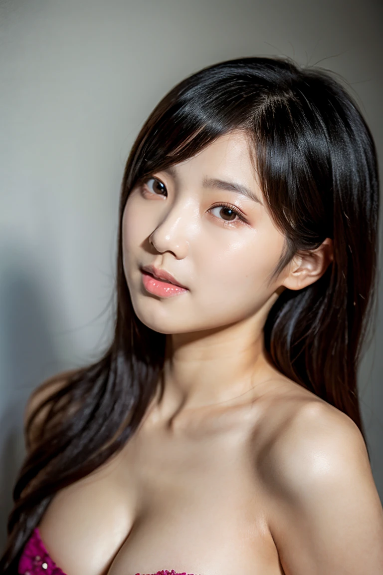 ((1girl)), in naked, instant camera flash, pose at Street location, no make up, small breasts, various angle, ((faced focus)), 24 years old, Beautiful Korean Girl, standing pose, (nsfw:1.4), realistic light, realistic skin tone, happy, (outdoor:1.2)