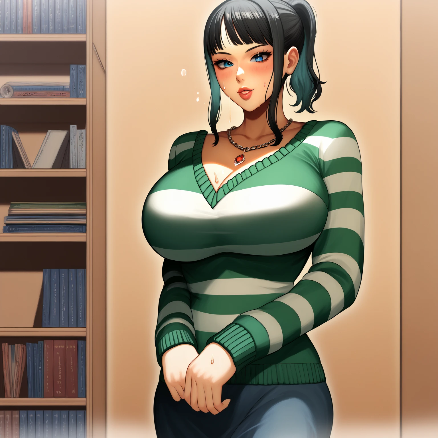 Big boobs, Black shot haer