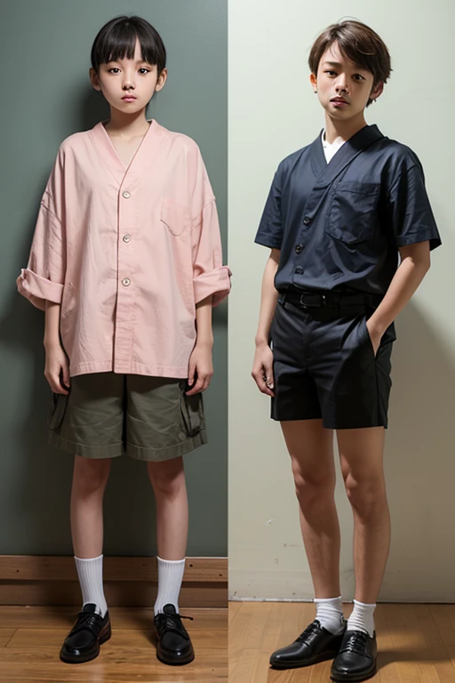 Jiu Shin Azhua, Haircut, Shortshirt, allstar, modelsheet