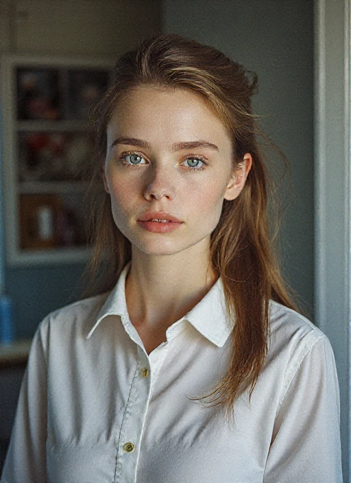 ((best quality)), ((masterpiece)), (detailed), 1girl, pale skin,detailed lips,natural breast,wearing a shirt