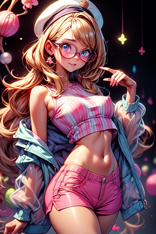 World of mirrors　woman　underwear　Glasses