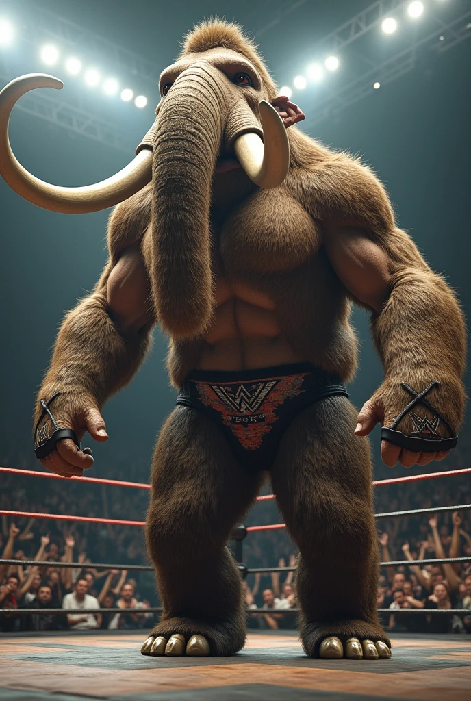 (RAW photo of a Neanderthals:1) , (hyper realistic:1.4), (Neanderthal man:1.4),transformation,(half gorilla mix :1), tall, bulky,hulk body, chubby, (very muscular:2), (hairy body:1.5),(detail face:1.1), tan skin, thick arms, (veiny arms:1.1), (bloated gut:1.5),(wearing underwear:1.1), thick legs, rounded pecs, (big arms:1.1), veiny arms, dark brown skin, (wrestling another skinny guy on a stage:1.1) ,angry, hdr, photorealistic
masterpiece, cinematic, best quality, sharp focus,