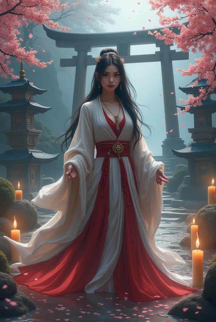 Charming flower of the other side，Mysterious Manzhu Shahua，A bloody ghost flower blooming at the gate of hell，Leading the soul to the afterlife，Evil charm，Flirtatious，uncanny，