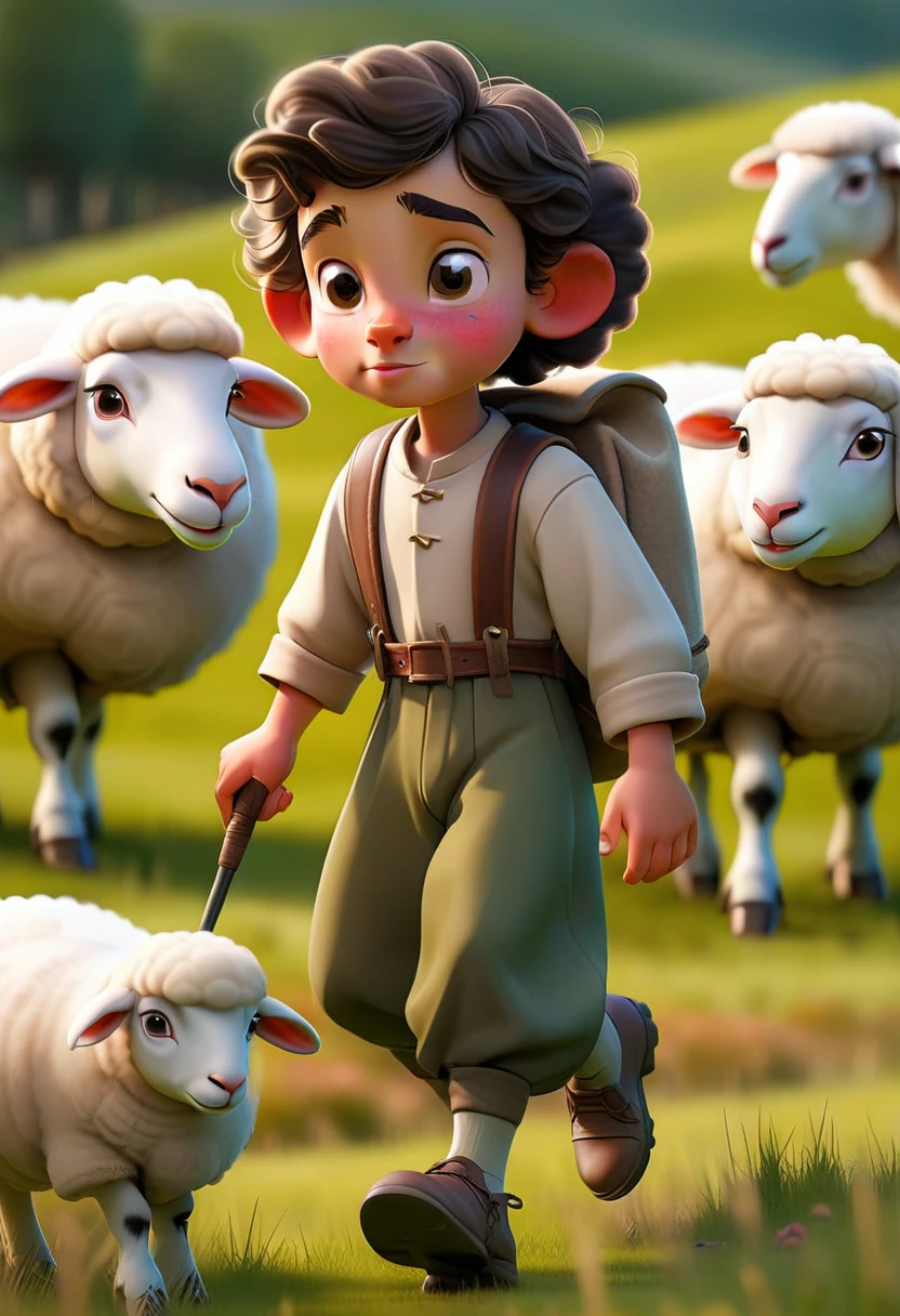 boy and sheep, Ratio 9:16
