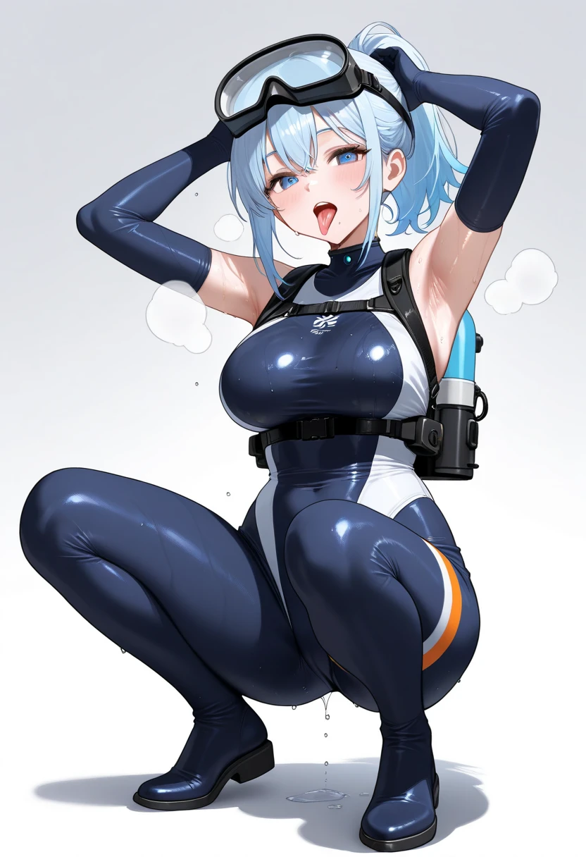 nsfw,michirutojo, masterpiece, View Viewer,
Blue Hair, Big Breasts,

Racing Suits,
Wink, smile, Open your mouth, blush,Fuck from behind、Erect nipples:1.2、Small Nose、Mouth closed、(Crouch:1.5)、Overflowing Sex Fluids、vagina、Sex、Woman on top、Thick penis