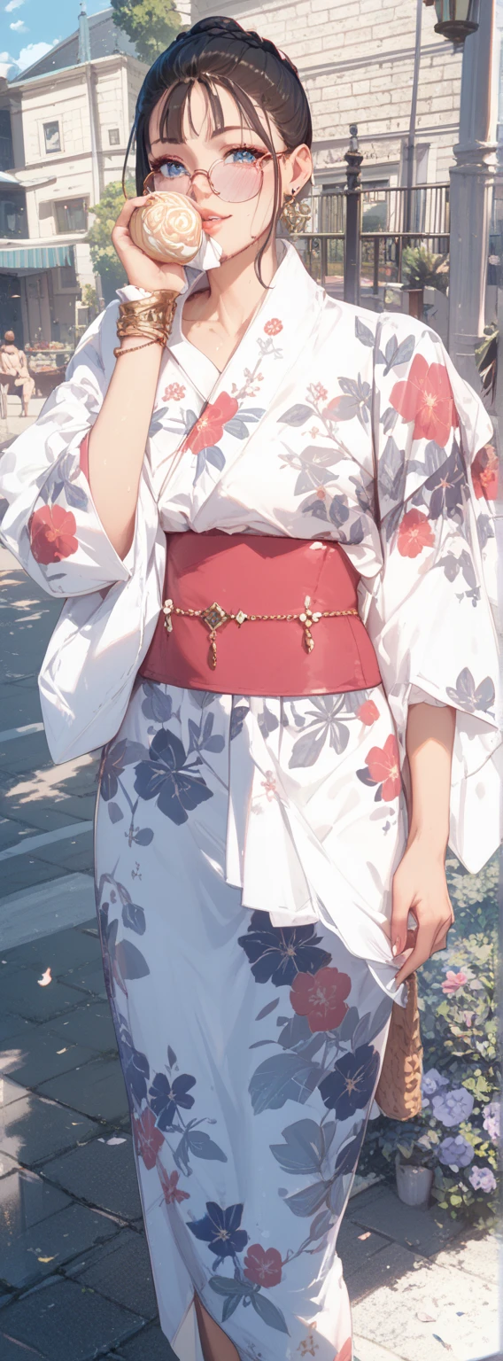 (masterpiece, top quality, best quality, beautiful and aesthetic:1.2), extremely detailed, highest detailed,gray eyes, orange hair | long blonde hair, cleavage, black japanese clothes, black kimono, silver chain, pink shawl, black wide sleeves, white sash,
Matsumoto Rangiku,graffiti art, red wall,from above, huge breast, looking at viewer, smile,