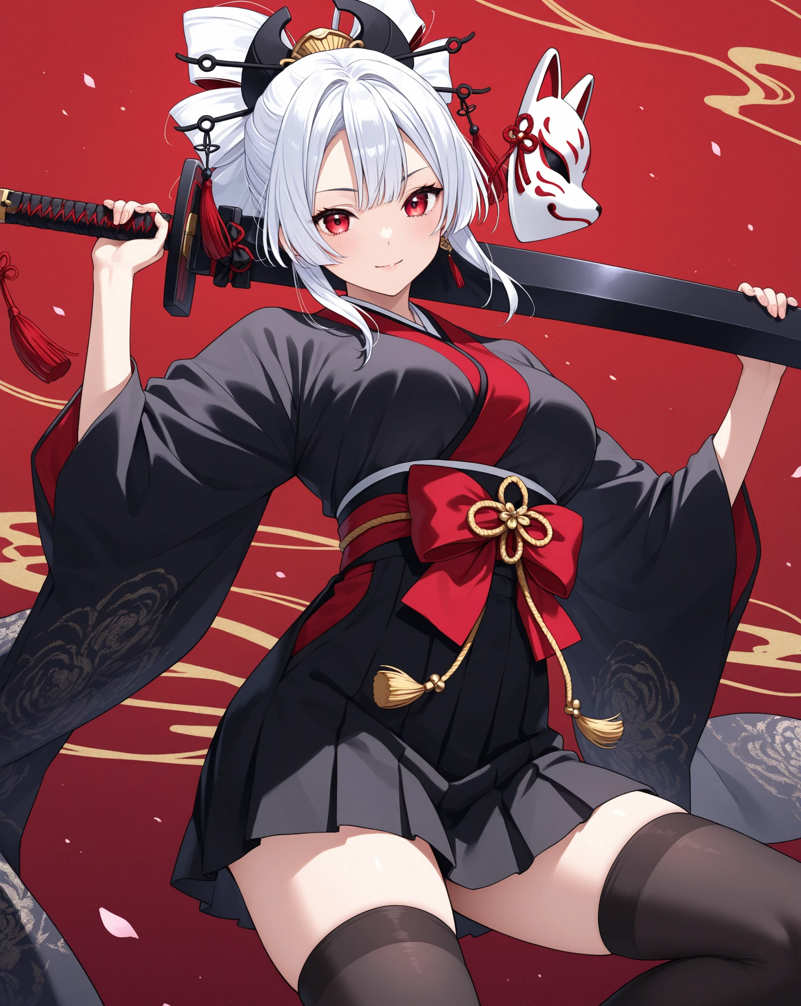 Gothic、knife、Japanese Style、short hair、Kemomimi