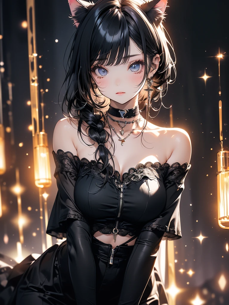 a beautiful witch, long dark hair, piercing eyes, porcelain skin, (best quality,4k,8k,highres,masterpiece:1.2),ultra-detailed,(realistic,photorealistic,photo-realistic:1.37), intricate details, exquisite facial features, delicate features, elegant pose, flowing dress, dark mystical background, glowing magical aura, dramatic lighting, cinematic composition, fantasy art, dark fantasy, moody, dramatic, ethereal, atmospheric