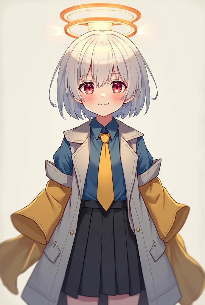 1girl, young . flat chest , skindantation, school uniform , navy long sleeve, sweater , gray necktie , fishnet tights, lowfers, school bag, +++
hazel eyes odd eyes ,
dark iridescence hair,
short hair ,
shaggy hair,
drill hair ,
hair over eyes, covered eyes, blunt bangs,
hair flaps ,
Blushing,
nose blush ,
+++, wide shot from above sitting, looking up, on back