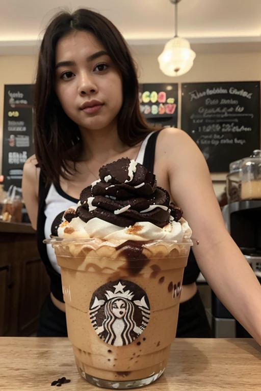 Logotipo da StarbuckS miSturado com oreo e McDonald&#39;S