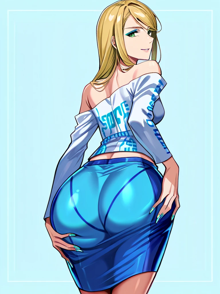 Chica hermosa y sexy. Samus Aran, cuerpo completo, cara detallada, ojos detallados, Rubia, Pony tail. ojos azules. (((Desnuda))). Pechos grandes, Big ass. Abriendo su trasero con sus manos. ((Open )). Es de noche. Acostada en una cama. masturbation. Cum. Es de noche. La camara enfoca su ass