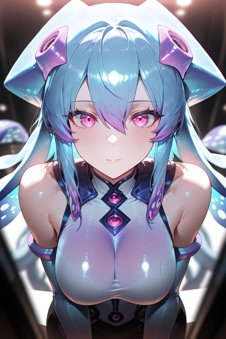 1 elf girl, (beautiful elf lady), elf magician, one person solo, (Silver blue hair streaked pink purple:1.4), (Gradient sky blue hair ends:1.6), hair strand, absurdly long hair, single sidelock, wavy hair, shiny hair, floating hair, (glowing Illusion purple eyes), delicate eyes, aqua eyes, ultra-detailed eyes, colourful makeup, high detailed facial, upturned pointy elf ears, porcelain skin, warm tone skin, break,
White extra long dress, Technical clothing masterpiece, love and magic, several heart stars and Colored lights swirl around the body, (((large-scale multiple colours magic circle upright floating on the back of the head))), lot of heart in magic circle, In the city, on the street, looking at the starry night sky, night sky, cloud, heart, detailed background, shallow depth of field, meteor, break,
Full body, clean focus, realism, chiaroscuro, sparkle, ray tracing, cinematic lighting, cyberpunk future Godism artn, cyberpunk anime, award winner illustration, イーブイの絵, atmospheric perspective, best quality, 8K quality, UHD, 8K, super detail, masterpiece, highres, ccurate, retina, perfect CG, CG unity, complex, Octane Render