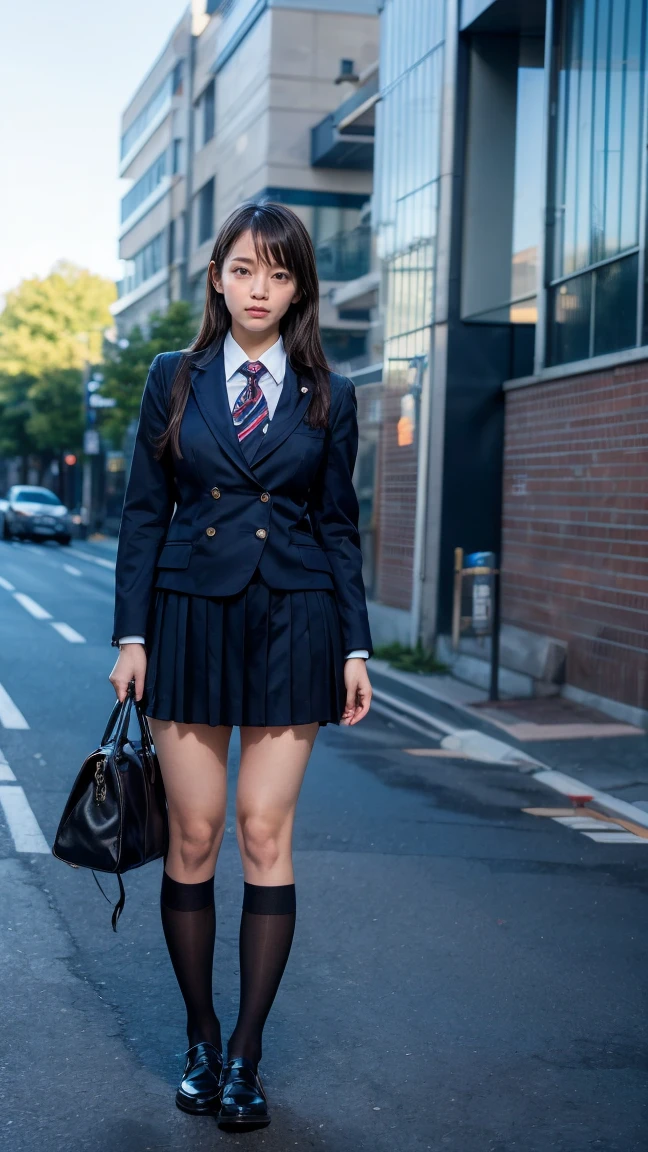  A girl at school