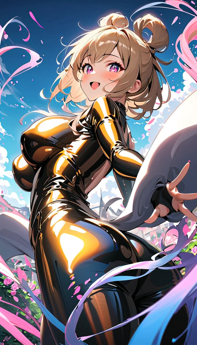 ((Highest quality、masterpiece、Anime Style、Highest quality、High resolution、8k、detailed、ultra-detailed:1.3))、Long legs、Sharp focus:1.2, Beautiful woman with perfect figure:1.4、(smile:1.2), double eyelid、30-year-old woman、Sexy pose、((((Shut your mouth.、One Woman、ワンピース:1.5)))),The background is tokyo