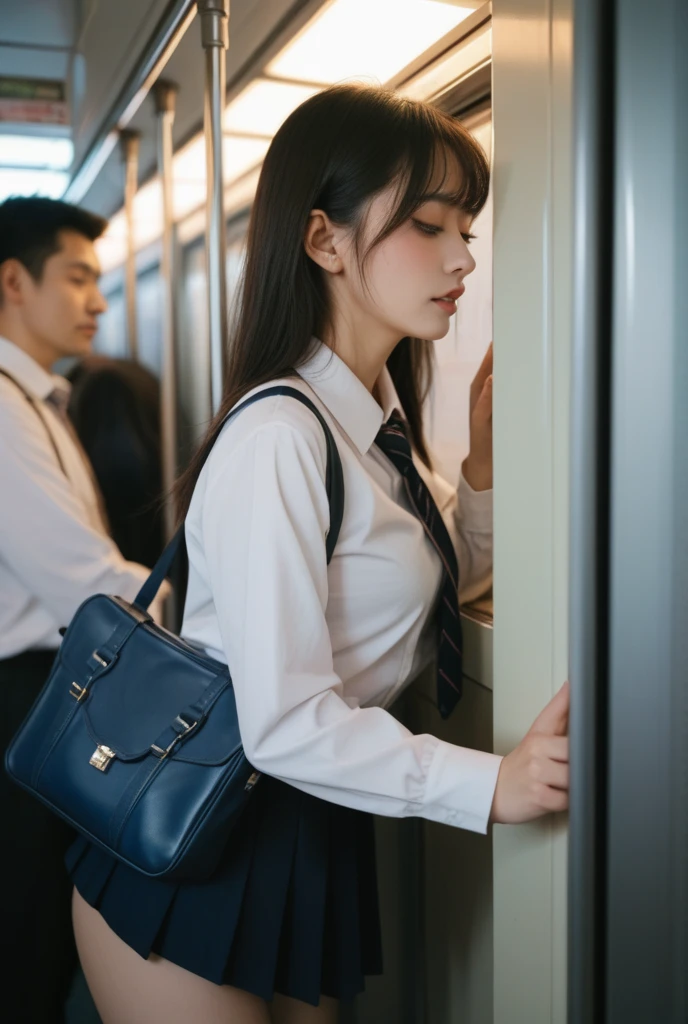 grasp、、office girl grabbed by the buttocks on the train、pleatedskirt、a beauty girl1a person、ember3a person、Grabbing the buttocks、molesting、Touching your buttocks on the train, Undress your panties,(Scary face),(black stocking)