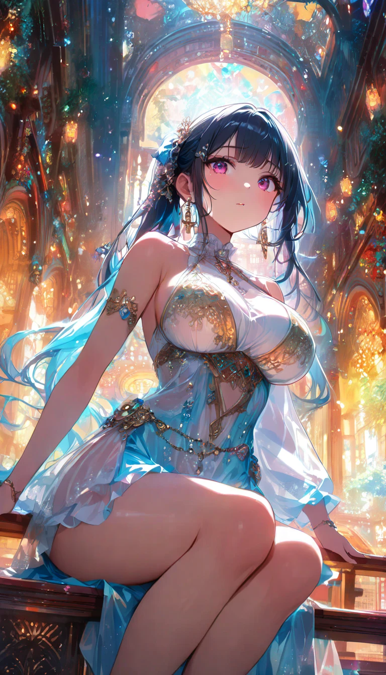 40-year-old mature woman、sensual curves、huge breasts、thighs、bubble、お尻のmasterpiece, 最high quality, Super detailed, full body shot, mature woman, 美しい mature woman, nightgown and underwear, enchanting smile, thick lips, Chubby lips, blush, looking at the viewer, provocative expression, beautiful hairstyle, cleavage, Plump、curvy hips、attractive face、naughty face、sexy lingerie 、an inviting gaze、Expression of emotions、Lewd underwear、erotic see-through lingerie set、Standing position、gorgeous accessories 、big breastsの女性, bare shoulders, golden hair, colored feather, metal ornaments, colored flowers, particle, light, (masterpiece, 最high quality, 最high quality, official art, beautiful and aesthetic:1.2), (1 girl:1.3), very detailed,(fractal art:1.1),(colorful:1.1)(flowers:1.3),most detailed,(zentangle:1.2), (dynamic pose), (abstract background:1.3), (shiny skin), (lots of colors :1.4), ,(earrings:1.4), (feather:1.4),masterpiece, 最high quality, Super detailed, 30~40 years, full body shot, mature woman, 美しい mature woman, nightgown and underwear, enchanting smile, thick lips, Chubby lips, blush, looking at the viewer, provocative expression, short hairstyle, cleavage, Plump、curvy hips、attractive face、naughty face、sexy lingerie 、an inviting gaze、Expression of emotions、Lewd underwear、erotic see-through lingerie set、Standing position、gorgeous accessories、various hairstyles,gold headband,plump breasts,convex buttocks,greek clothing,Tulle covers the breasts,perfectly proportioned, detailed clothing details,marble,god statue,cinematic lighting, film grain, Fuji color, contrast of light and dark, 8K, masterpiece, Super detailed, high detail, high quality, High resolution, 、(((erotic see-through lingerie set)))、gorgeous accessories、raise your butt, from below, (((NSFW:1.2)))、exposed chest、gasping face、Openwork decoration,(((see through dress)))、(((anatomically correct body))) , 最high quality, Super detailed, (((Lewd underwear)))、raise your butt, from below, (NSFW: 1.4)、exposed chest、(((gasping face)))、Openwork decoration,(((see through dress)))、(((R-18)))、Hakari、Whirlpool、thighs, big breasts, Are standing, cowboy shot, blush, 1 girl, (masterpiece:1.3), (High resolution), (8K), (very detailed), perfect face, Nice eyes and face, (((最high quality))), (Super detailed), detailed face and eyes, (alone), High resolution、beautiful eyes,(((sexy pose)))、(((big breasts)))、(((超High resolution)))、(((detailed description)))