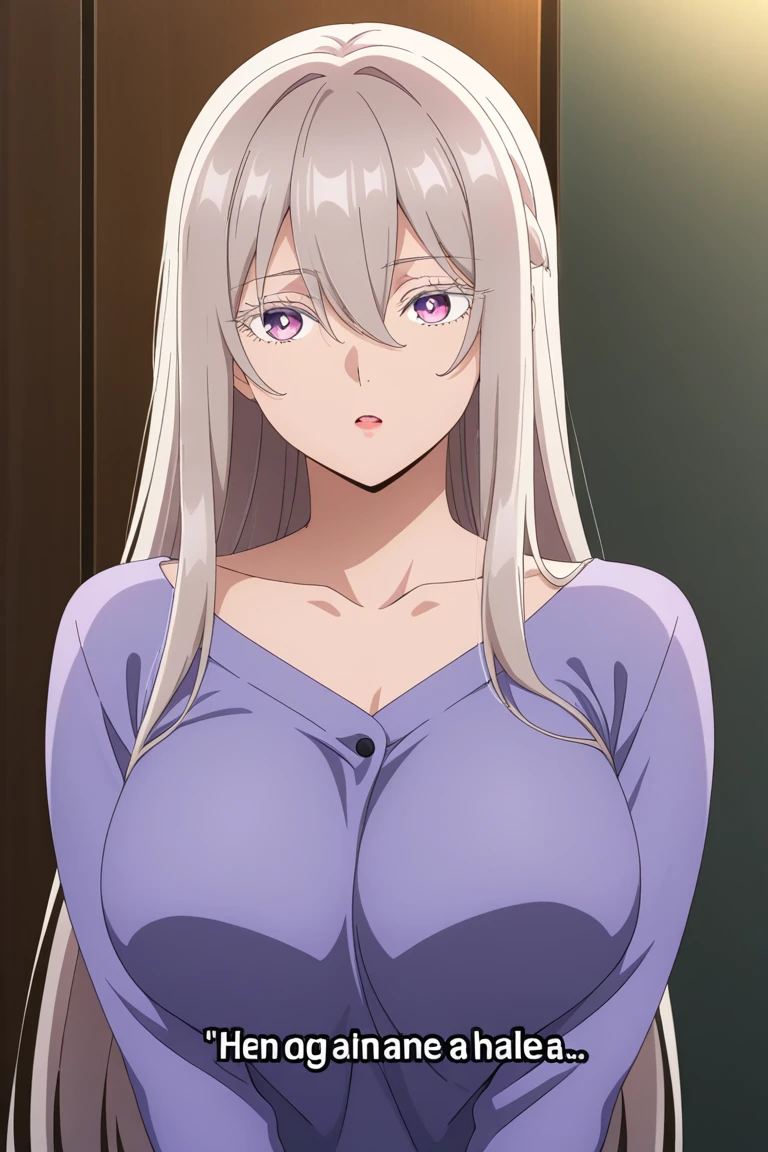 implied sex, see-through silhouette, pov, see-through, bedroom, white shirt, oversized clothes, oversized shirt, t-shirt,white hair,red eyes