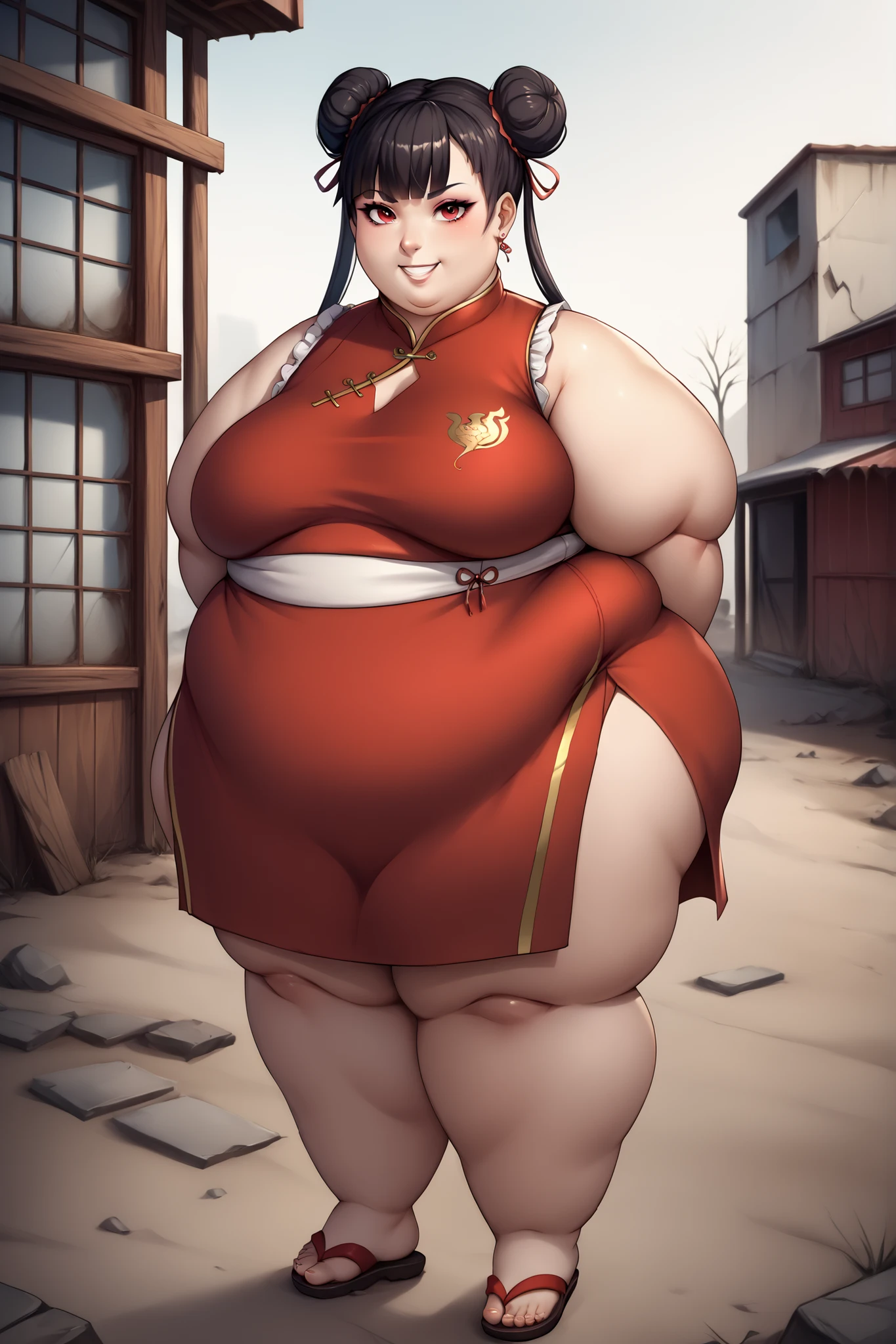 Rise Kujikawa, persona 4, fat, chubby, kimono, shocked, standing, fat, thicc, large stomach, fat belly, fat gut, big belly, overweight, wearing a kimono, fat, large belly, pregnant