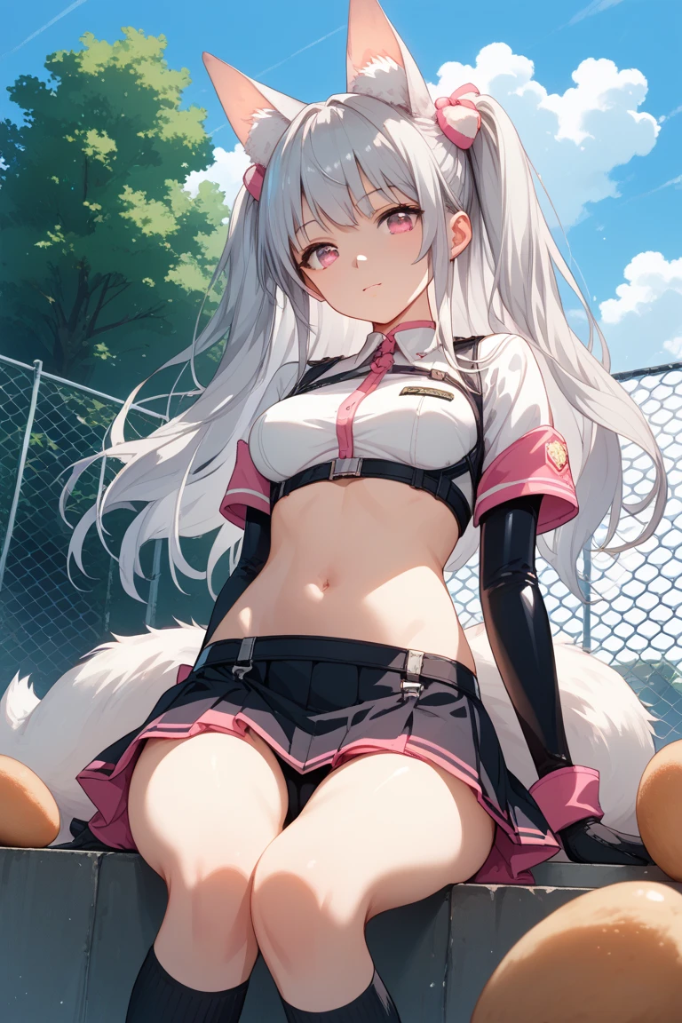 RAW Photos, Highest quality, High resolution, Very detailed、 8K image quality、Cheerleader、skirt、13 years old、Stadium、Nipples are see-through with sweat、Blowjob、 on the face