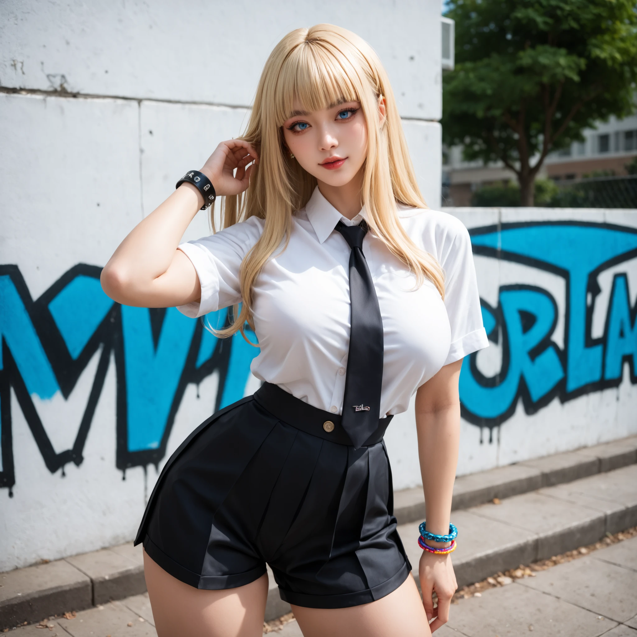 Blonde,Shortcuts,chest, Highest quality, suit,cool,One girl,older sister
